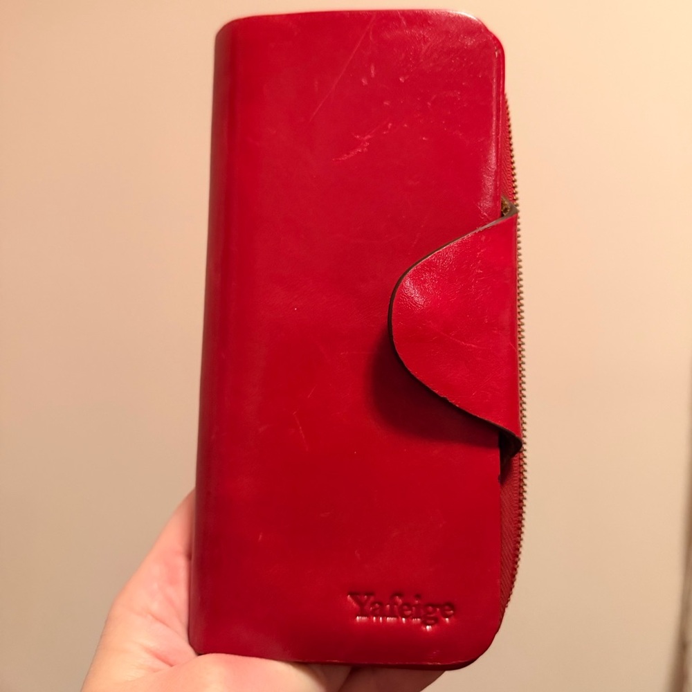 Red Leather Wallet